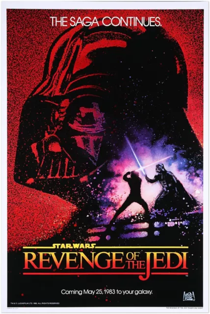Revenge of the Jedi - Episode 6 - Star Wars Movie Poster - Pre-Release