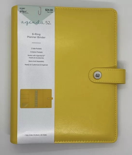 Agenda 52 Planner Pocket Folders 6inx8.25in Cheetah, 4 Piece