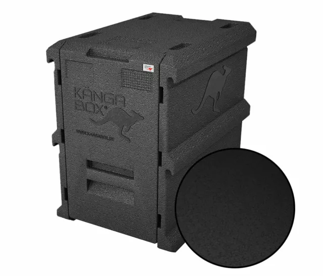 Thermobox KÄNGABOX® Warmhaltebox Isolierbox Box TOWER GN1/1 - 100 Liter, schwarz