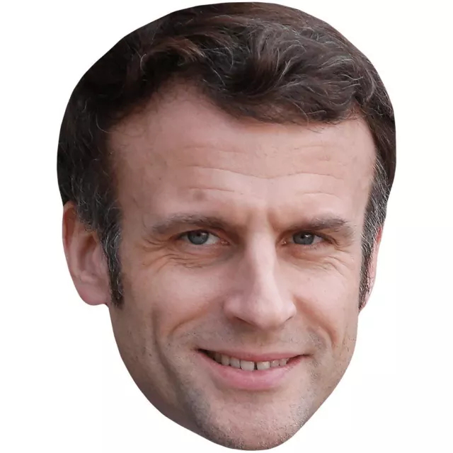 Emmanuel Macron (Smile) Big Head. Masque plus grand que nature.