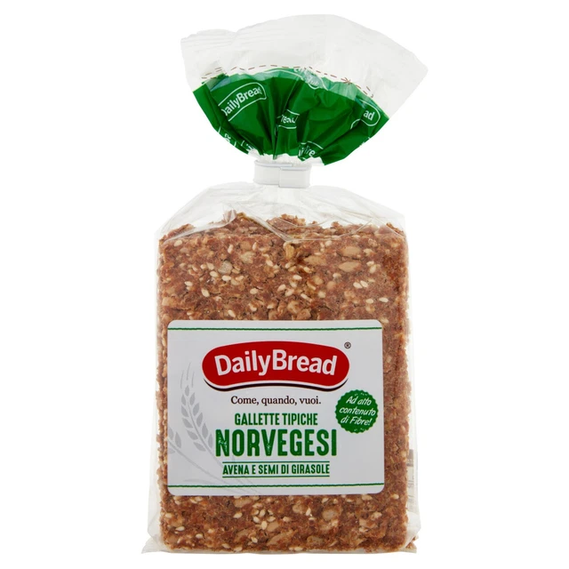 Gallette Norvegesi Avena con Semi di Girasole DailyBread - 220gr