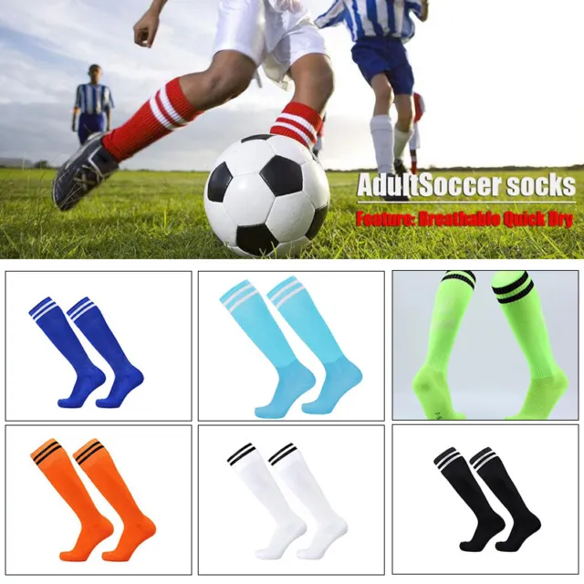 Men's Kids Comfortable Sports Long Socks GYM Football Soccer Socks Non-slip New
