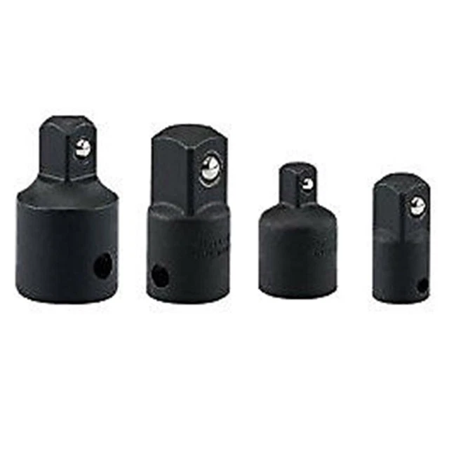 4x 1/2 1/4 3/8 In Drive Impact Wrench Socket Adapter / Converter Stainless Steel