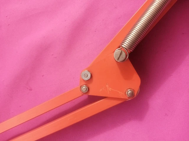 TWIST & TWIST T1 LAMPE Architecte BUREAU vintage Articulee orange 1960 Desk Lamp 14
