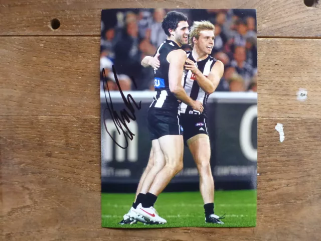 Alex Fasolo Hand Signed Collingwood Magpies 7X5 Photo