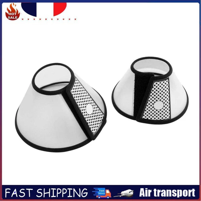 Plastic Guard Collar Ring Transparent Cat Neck Circle Soft Edge for Pet Dog Cats