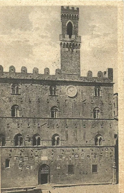 Cartolina Toscana Pisa Volterra Palazzo Dei Priori Mf6526