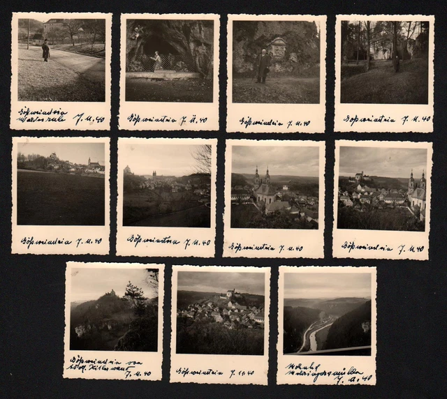 1940 Gössweinstein 11 X Original Foto Fotos Crónica Fotografía Foto