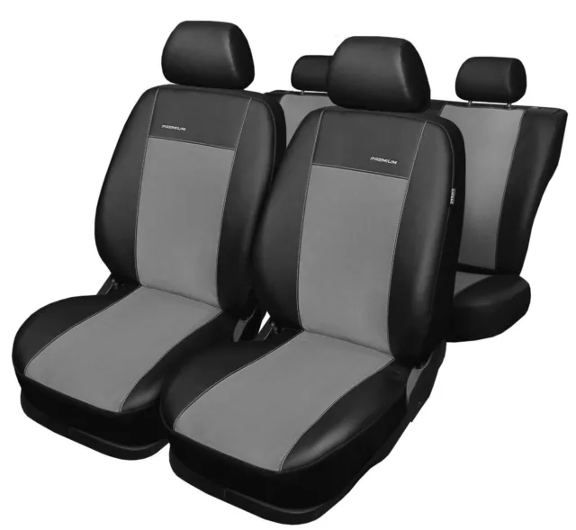 Sitzbezüge passend für Audi A3 (Ruby-Schwarz) - RoyalClass