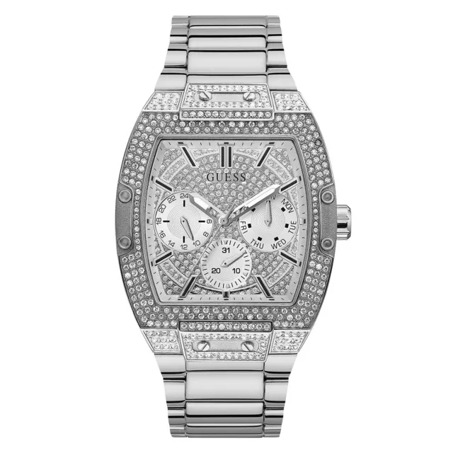 Orologio Uomo GUESS PHOENIX GW0094G1 Multifunzione Bracciale Acciaio Swarovski