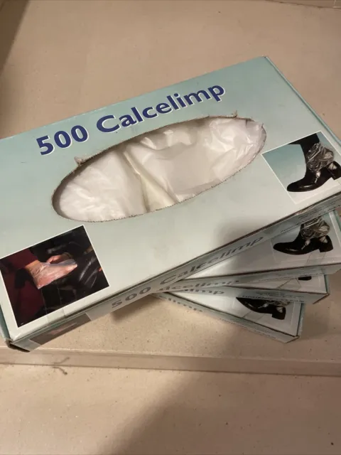 3 Cajas De 500 Calcetines De Plástico Para Probar Zapatos