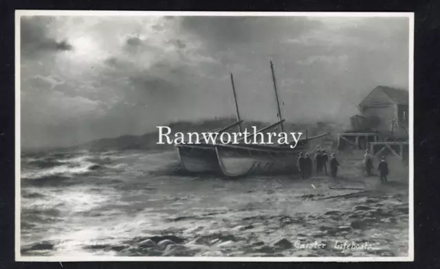 PC  CAISTER ON SEA  LIFEBOAT ON BEACH GREAT YARMOUTH  NORFOLK c1912 #2441