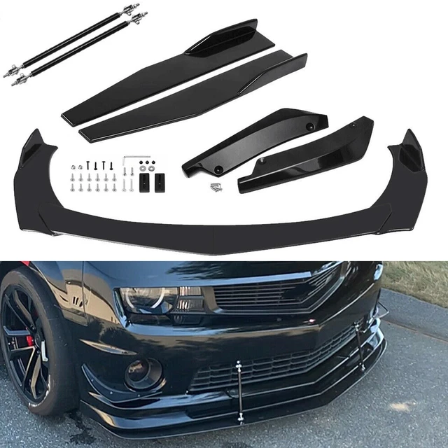 FRONT BUMPER LIP Spoiler Body Kit+Side Skirts For Chevrolet Camaro