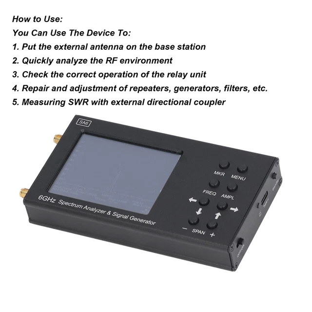 Analyseur De Réseau Vectoriel LibreVNA 2.0 - 100 KHz à 6 GHz - Version Améliorée USB