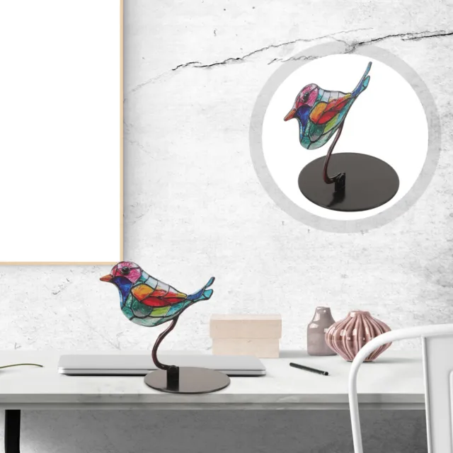Desktop-Vogelfigur aus Metall, abstrakte Vogelfigur, dekorative