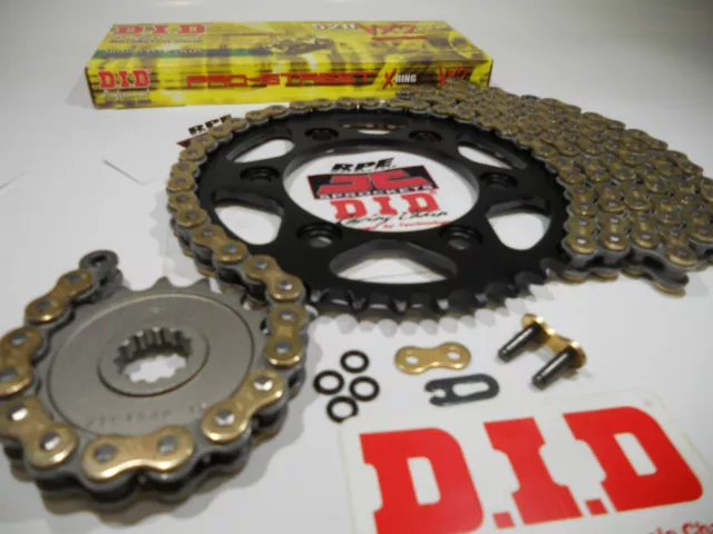 HONDA CBR600RR '07/16 DID GOLD X-Ring QUICK ACCEL or OEM CHAIN AND SPROCKETS KIT