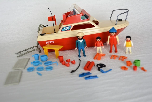 Pièce Playmobil 3540 Vintage (1978) - Mât Avec Support De Drapeaux Pour Bateau De Plaisance