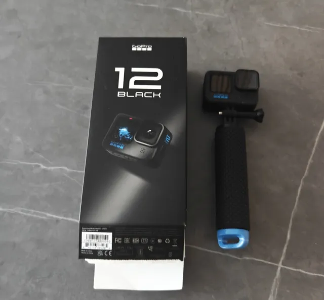 GoPro HERO 12 Black Action Kamera mit Touchscreen - Schwarz (CHDHX-121-RW)