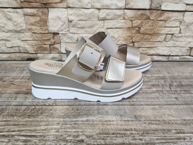 Ciabatte Comfort Grunland In Pelle - Plantare Estraibile Dry Soft, Taglio Elastico, Made In Italy - Foto 7