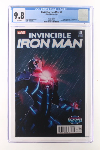 Invincible Iron Man #9 - Marvel Comics 2016 CGC 9.8 1st full App of Riri VARIANT