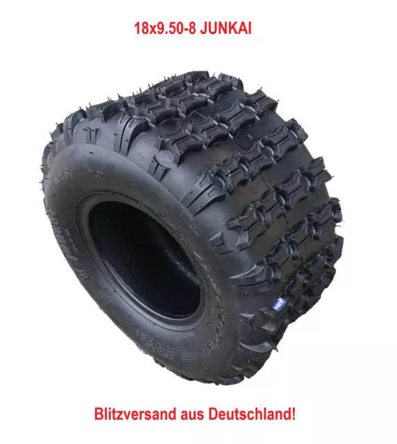 Reifen 18x9.50-8 33F JUNKAI ATV Quad Rasentraktor Aufsitzmäher Schneeräumer HMP