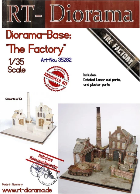 DIORAMA-BASE: THE FACTORY [Standard] 1:3 5 Diorama Model Kit Rt-diorama ...
