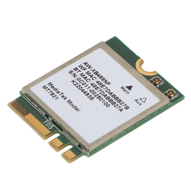 Carte WiFi MT7921 NGFF M.2 Dual Band | 1800Mbps Pour PC Windows