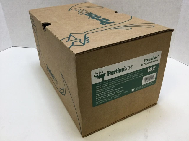 PortionPac 102 ScrubPac Heavy/D Detergent cleaning Case of 528 Packs, FREE SHIP