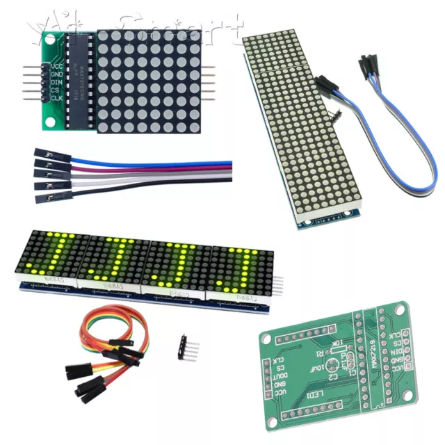MAX7219 Dot Matrix Module Microcontrollore 8x8 8x32 Display LED Dot Matrix Module