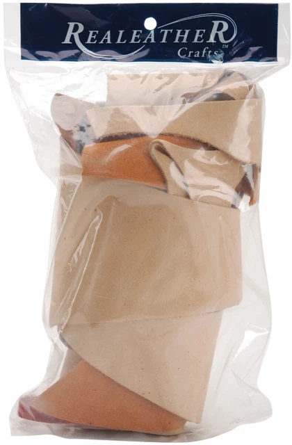 3 Pack Realeather Crafts Suede Trim Scrap Bag 8oz-Assorted BDL050