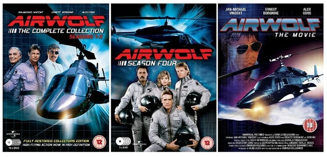 AIRWOLF COMPLETE SERIES 1-4 DVD SEASON 1 2 3 4 + AIR WOLF