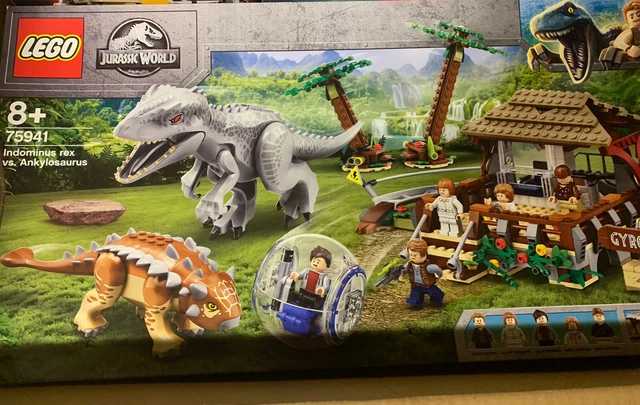 LEGO JURASSIC WORLD 75941 INDOMINUS REX VS ANKYLOSAURUS NEW SEALED Rare ...