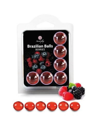 Set 6 Brazilian Balls Frutas Del Bosque