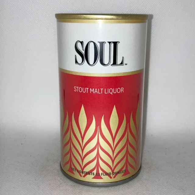 Soul Stout Malt Liquor 12oz REPLICA / NOVELTY beer can, paper label