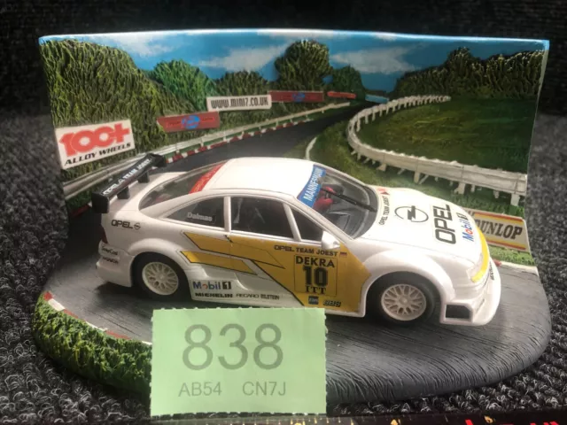 Scalextric Compatible Ninco Opel Calibra - White Yellow #10 1:32 Slot Car  BT838