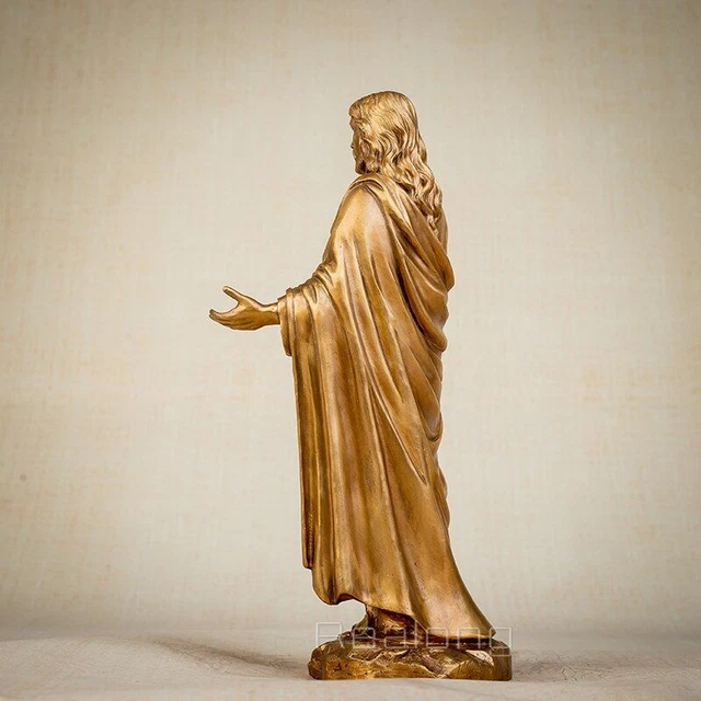 Bronze Jesus Statue Christ Blessing Sculpture Casting Art For Home Decoration 3