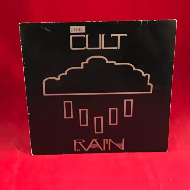 THE CULT Rain 1985 UK 7" vinyl single Little Face Beggars Banquet original 45 ~