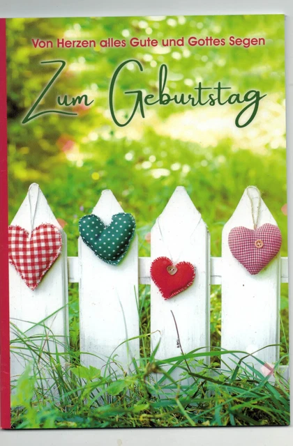 ZUM GEBURTSTAG &VON Herzen alles Gute und Gottes Segen" (B) EUR 1,00