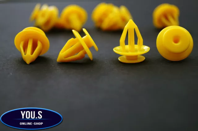 10X TÜRDICHTUNG GUMMI Dichtung Befestigung Clips für VW GOLF VENTO