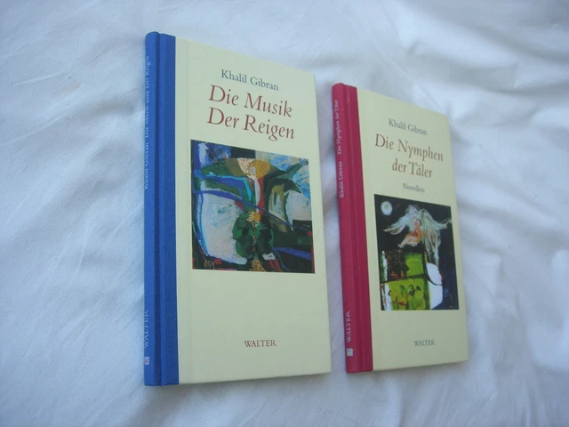KHALIL GILBRAN 1998/99 (Dt.EA),2 OHLn-Bde:Musik+Reigen/Nymphen d.Täler.Illustr.