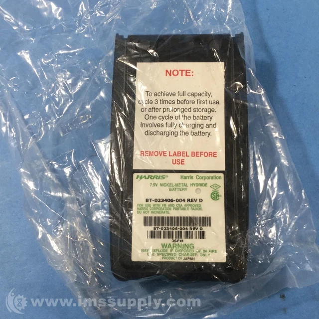 Harris Corporation BT-023406-004 7.5V Nickel-Metal Hydride FNFP
