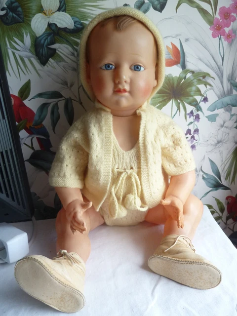Ancien Poupon/Baigneur Rhodoïd 42 cm - Jeux & Jouets