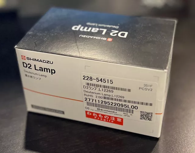 Genuine Brand New Shimadzu 228-54515-00 SPD-M30A Deuterium D2 Lamp 228-54515