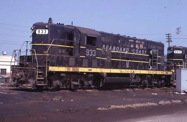 ORIGINAL 1973 RAILROAD SLIDE SCL SEABOARD COAST LINE 933 NORTH CAROLINA ex SAL