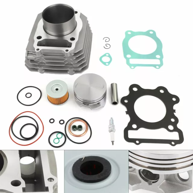 Engine Top End Rebuild Kit Cylinder Head Piston For Honda TRX 300 88-00 Fourtrax