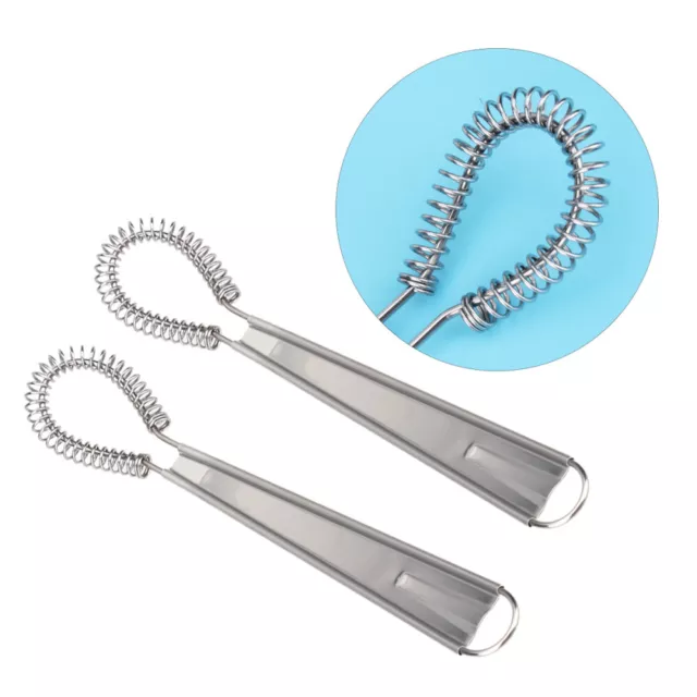 spring egg beater 2 Whisk Beater Mixer Stainless Steel Egg Hand