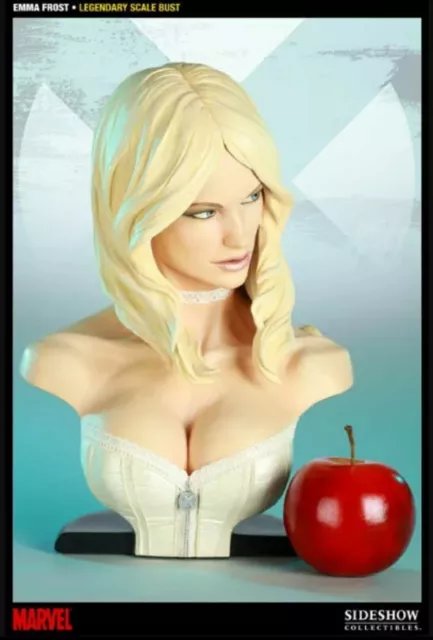 Emma Frost Legendary Scale Bust Sideshow Collectibles scale 1:2 aprox 33cm