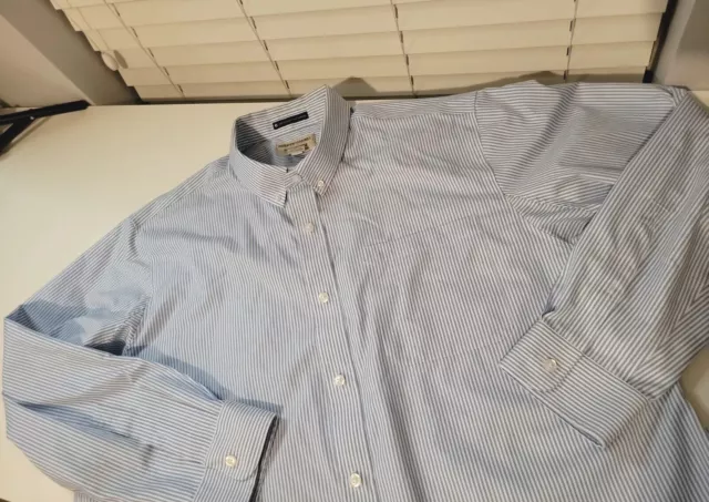 DULUTH TRADING CO Mens XL Blue Long Sleeve Cool Plus Shirt Fishing