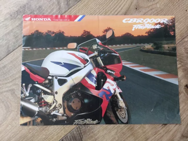 Honda Cbr900Rr Fireblade Motorcycle Sales Brochure Uk 1996