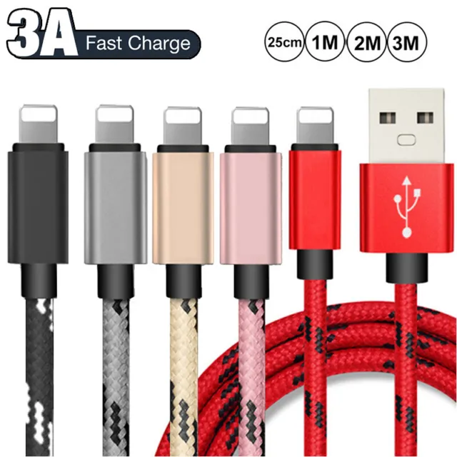 Fast Charging USB Data Cable for iPhone 6 7 8 Plus XS 11 12 13 14 Charger Cord